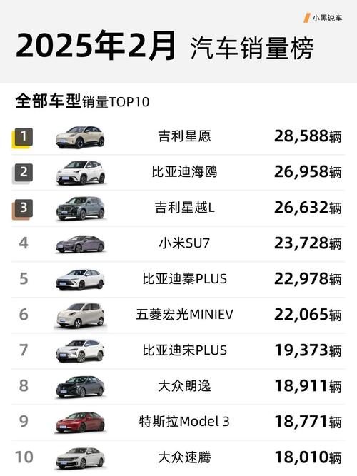 2月各车企销量,2月车企销量排名